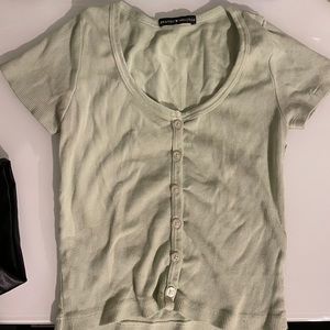 Brandy Melville light green zelly top
